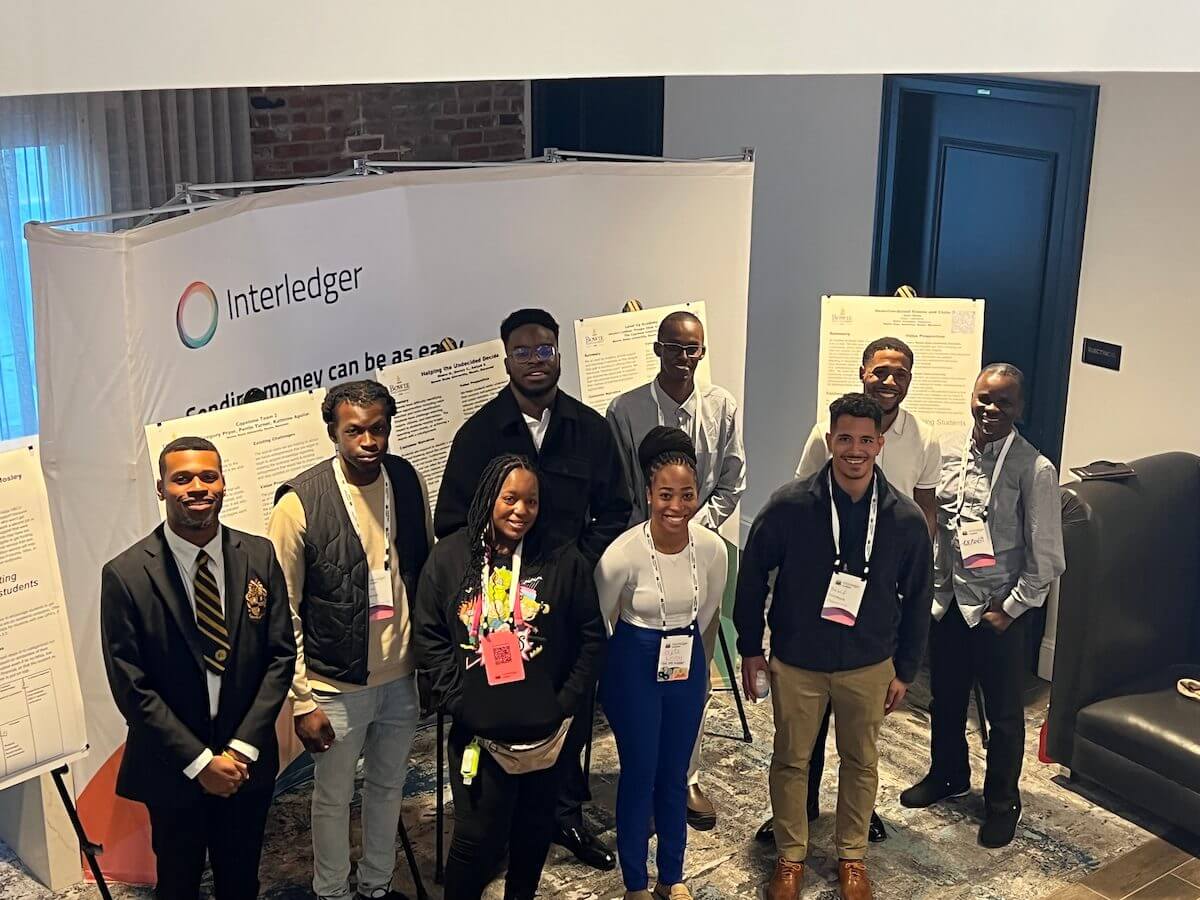 Bowie State students at the New Orleans Interledger Summit in 2022