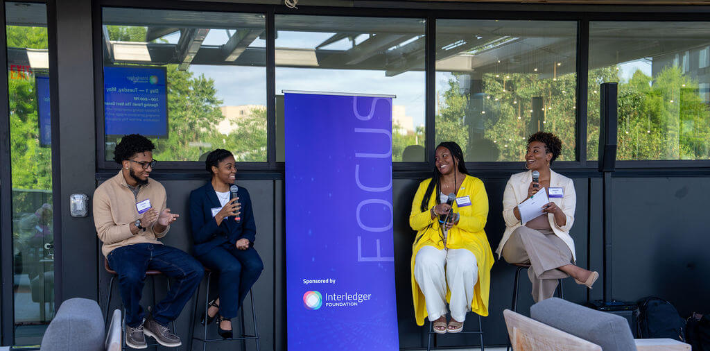 Four panel speakers seated during a FOCUS discussion.