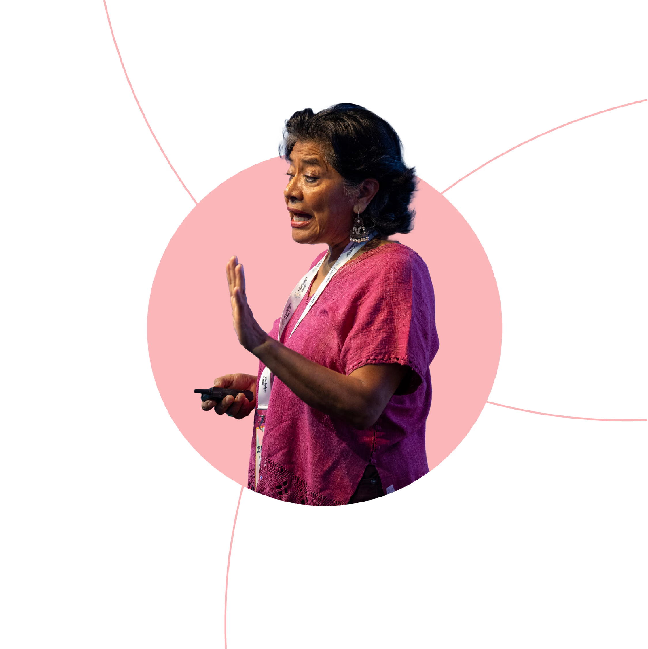 Speaker at a community event