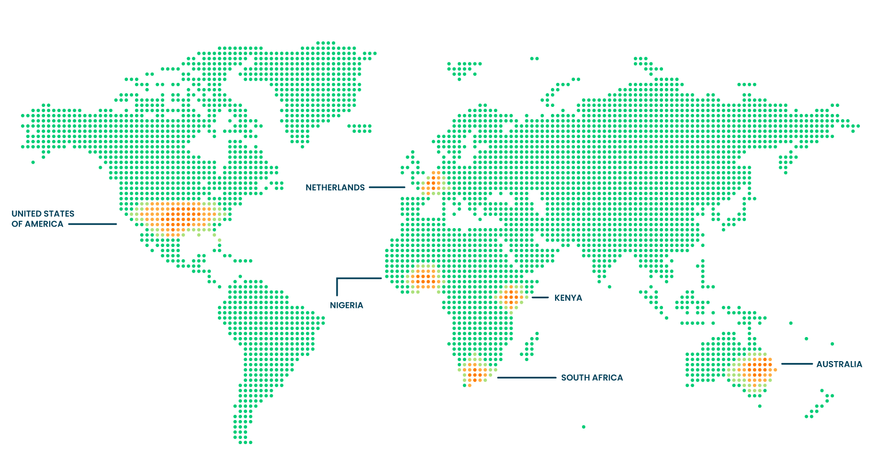 Global Map of our Education Grantees